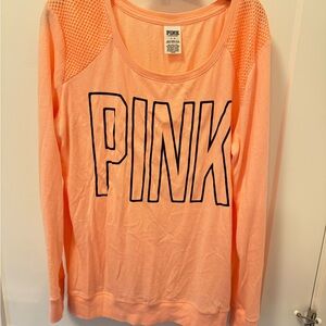 Victoria's Secret PINK mesh detailed long sleeve size large